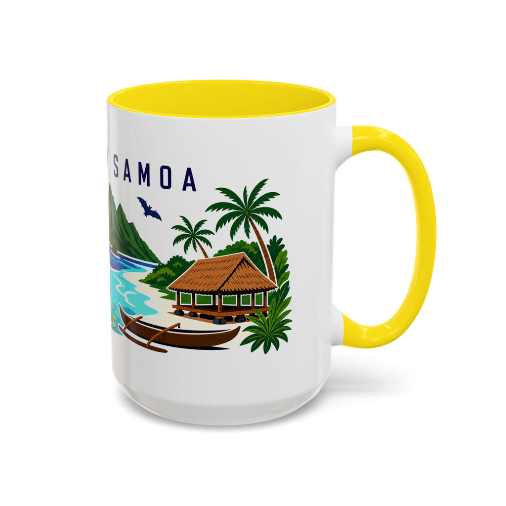 American Samoa Coffee Mug | Travel Souvenir Accent Mug | Country Gift Ceramic Cup 11oz 15oz