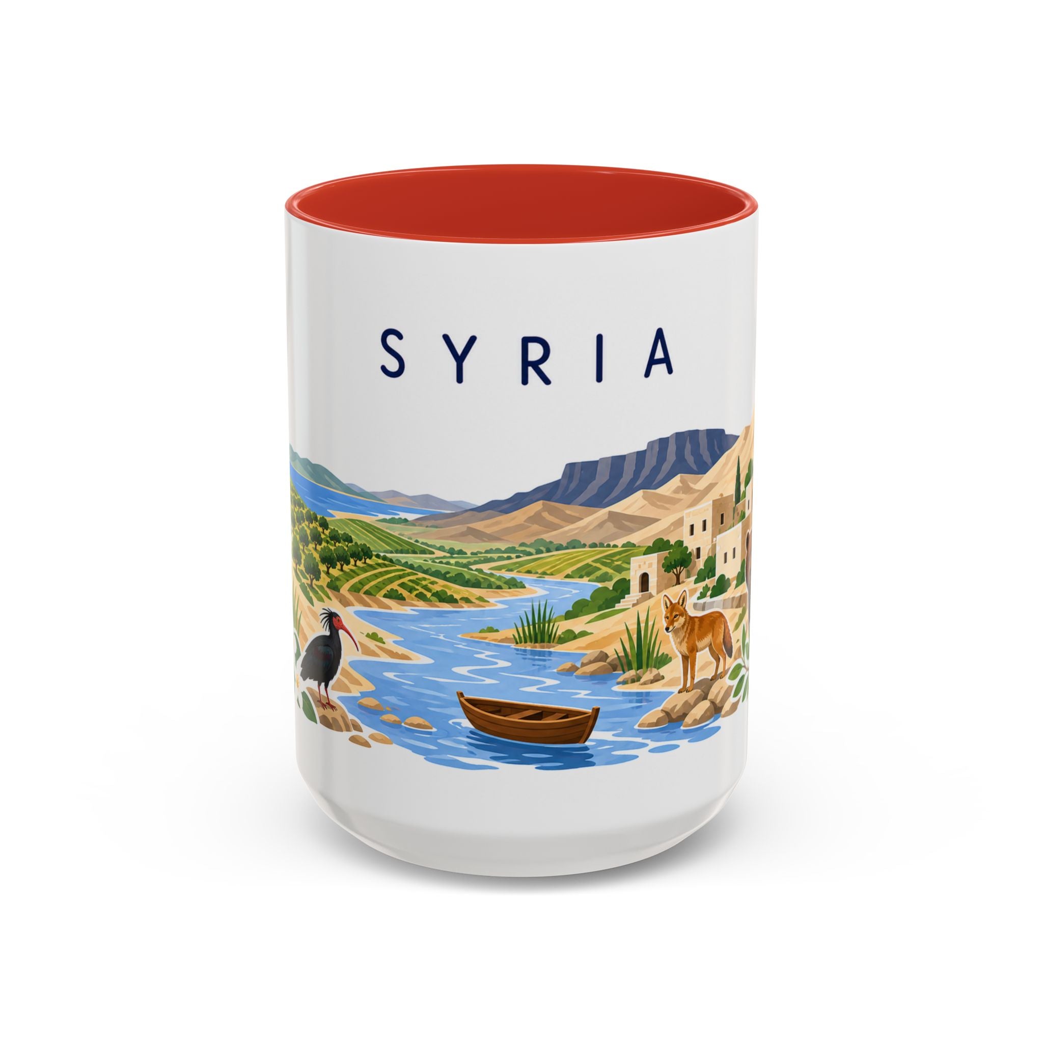 Syria Coffee Mug | Travel Souvenir Accent Mug | Country Gift Ceramic Cup 11oz 15oz