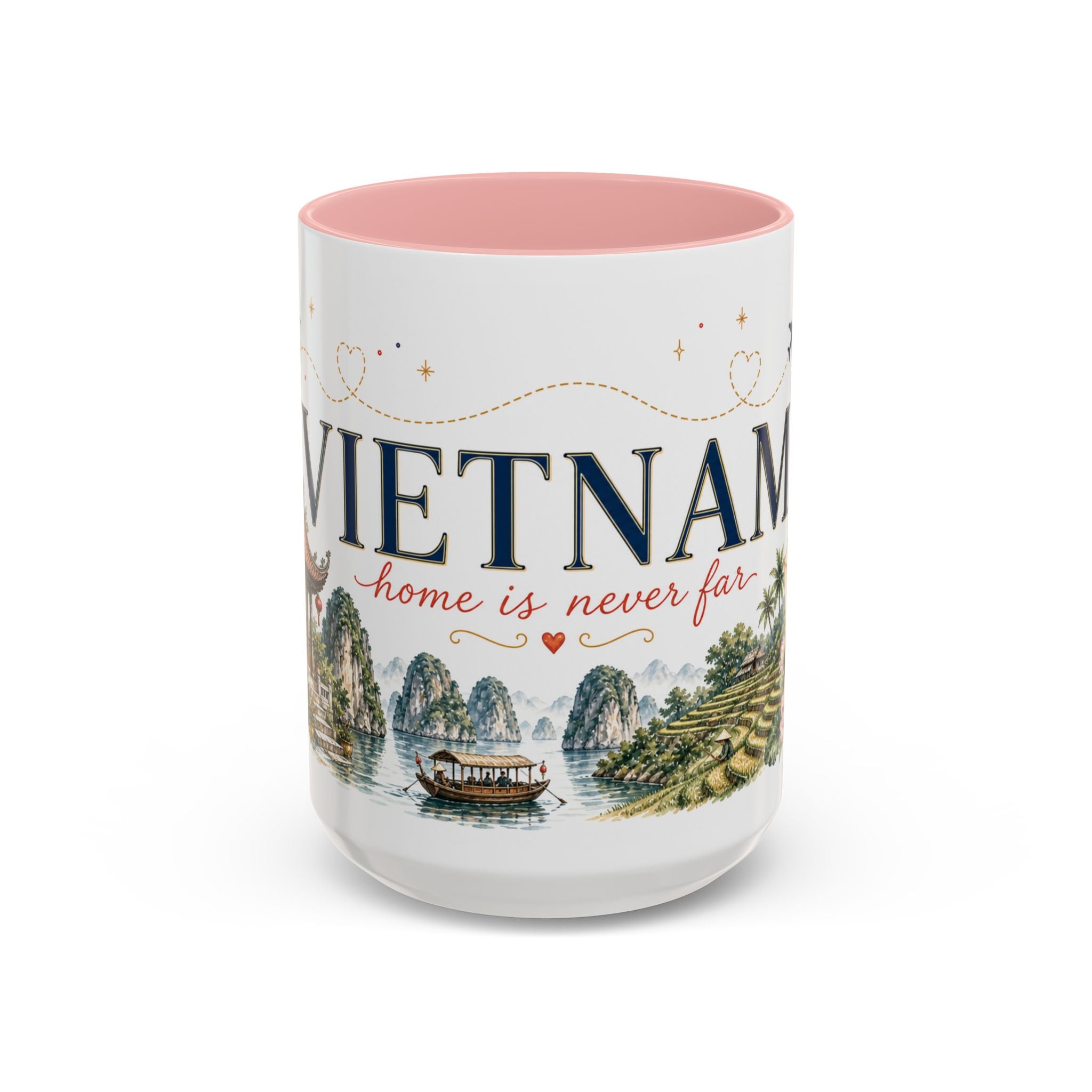 Vietnam Home Country Mug | Moving Away Gift | Long Distance Friendship | 11 oz 15 oz Accent Mug