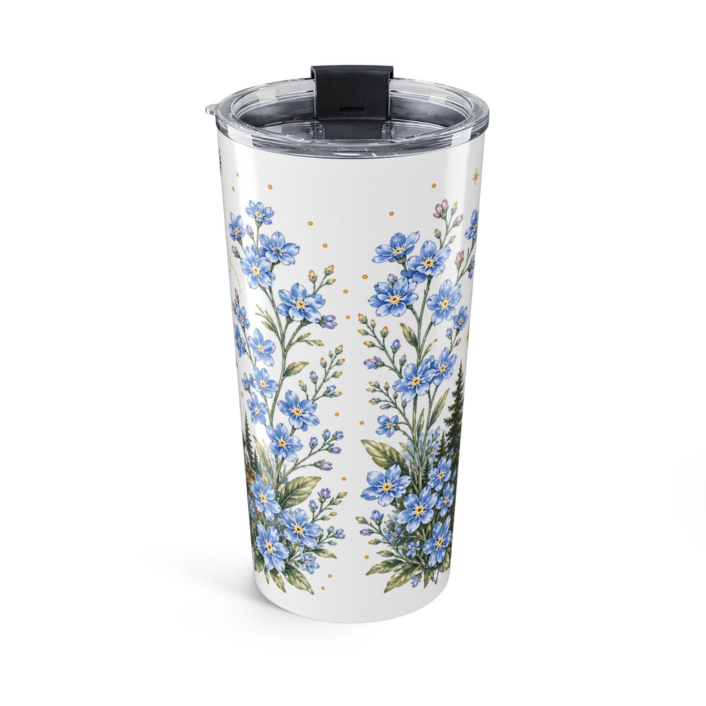 Alaska State Flower 20oz Tumbler | Forget-me-not Botanical State Flower Gift | Insulated Stainless Steel Travel Cup