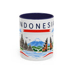 Indonesia Coffee Mug | Travel Souvenir Accent Mug | Country Gift Ceramic Cup 11oz 15oz