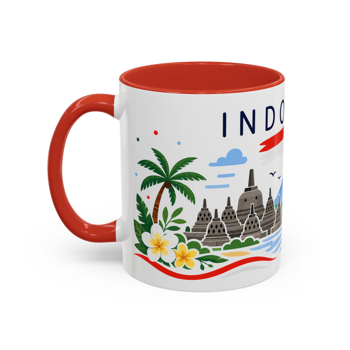 Indonesia Coffee Mug | Travel Souvenir Accent Mug | Country Gift Ceramic Cup 11oz 15oz