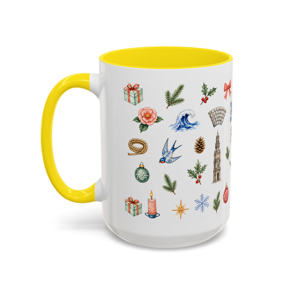 Porto Christmas Mug | Watercolor City Souvenir, Travel Gift (11oz/15oz)