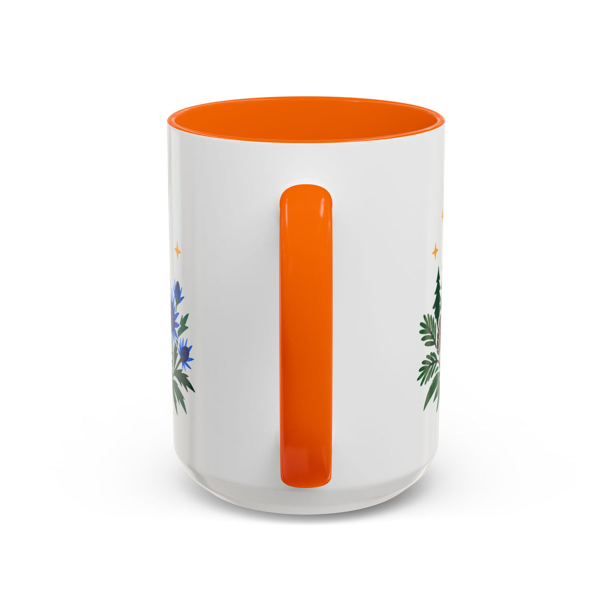Capricorn Zodiac Coffee Mug | Sea Goat and Floral Design | Astrology Birthday Gift | 11 oz 15 oz Ceramic Accent Mug