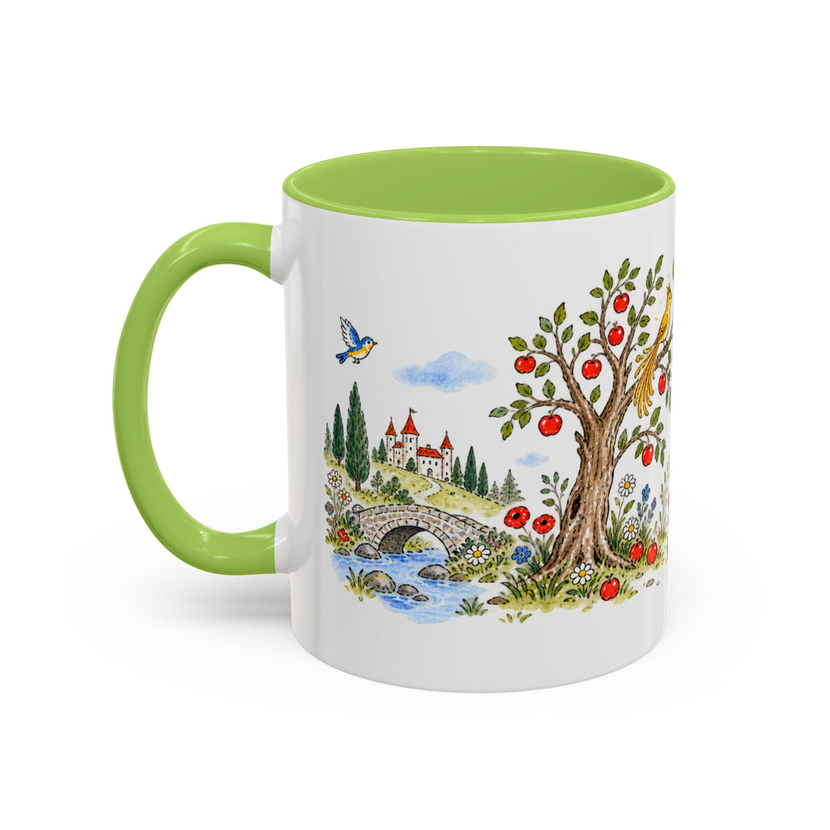 The Golden Bird Mug | Storybook Fairy Tale Accent Coffee Mug | EveryLegend