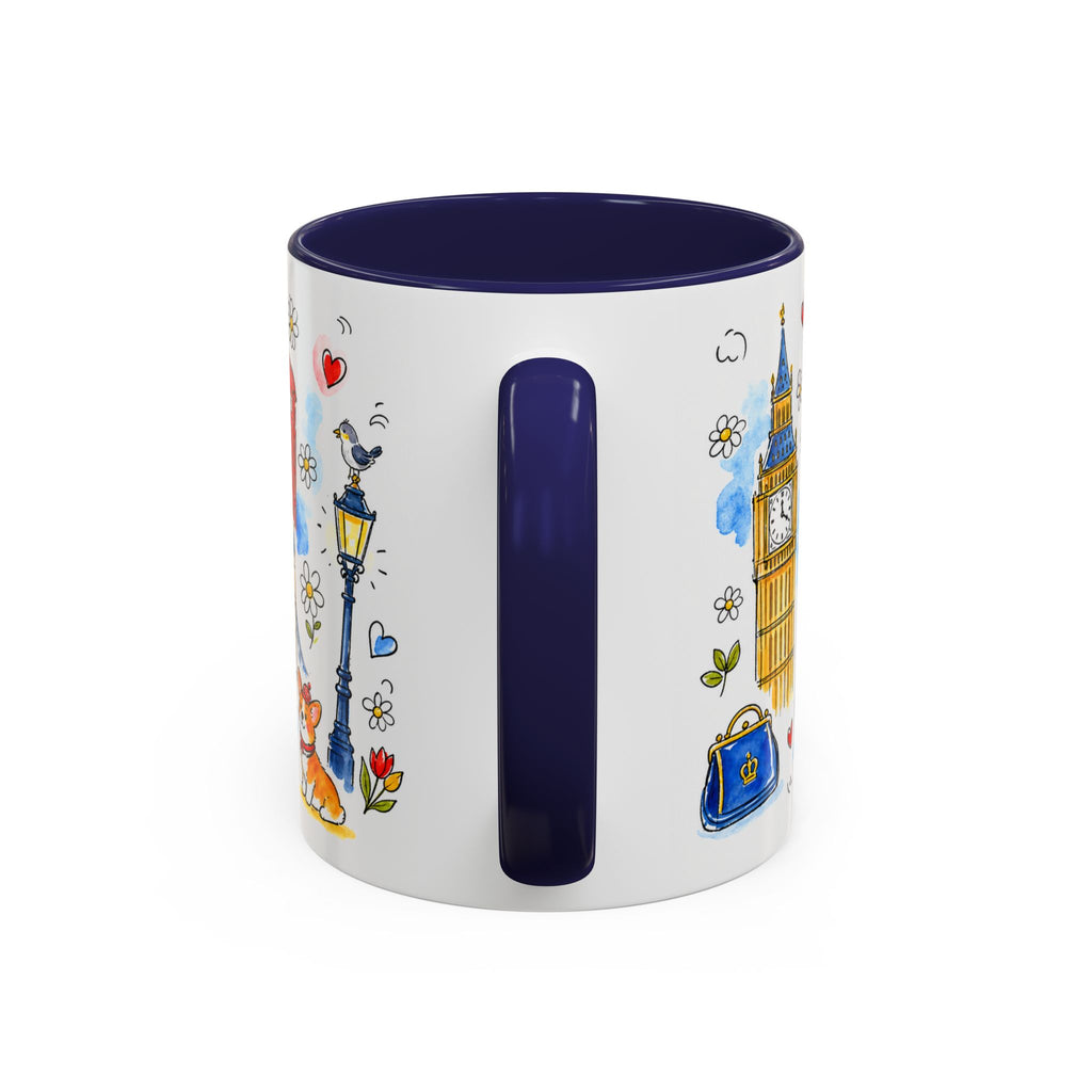 London Travel Mug | European City Souvenir Accent Coffee Mug | 11oz 15oz Ceramic Cup