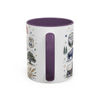 America the Beautiful Coffee Mug | Patriotic USA Gift | Accent Color Ceramic 11oz 15oz