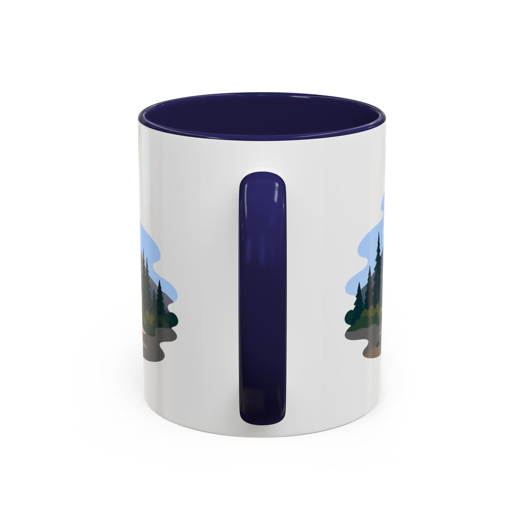 Lassen Volcanic National Park Coffee Mug | Solid Color Block Park Souvenir | 11oz 15oz Accent Mug