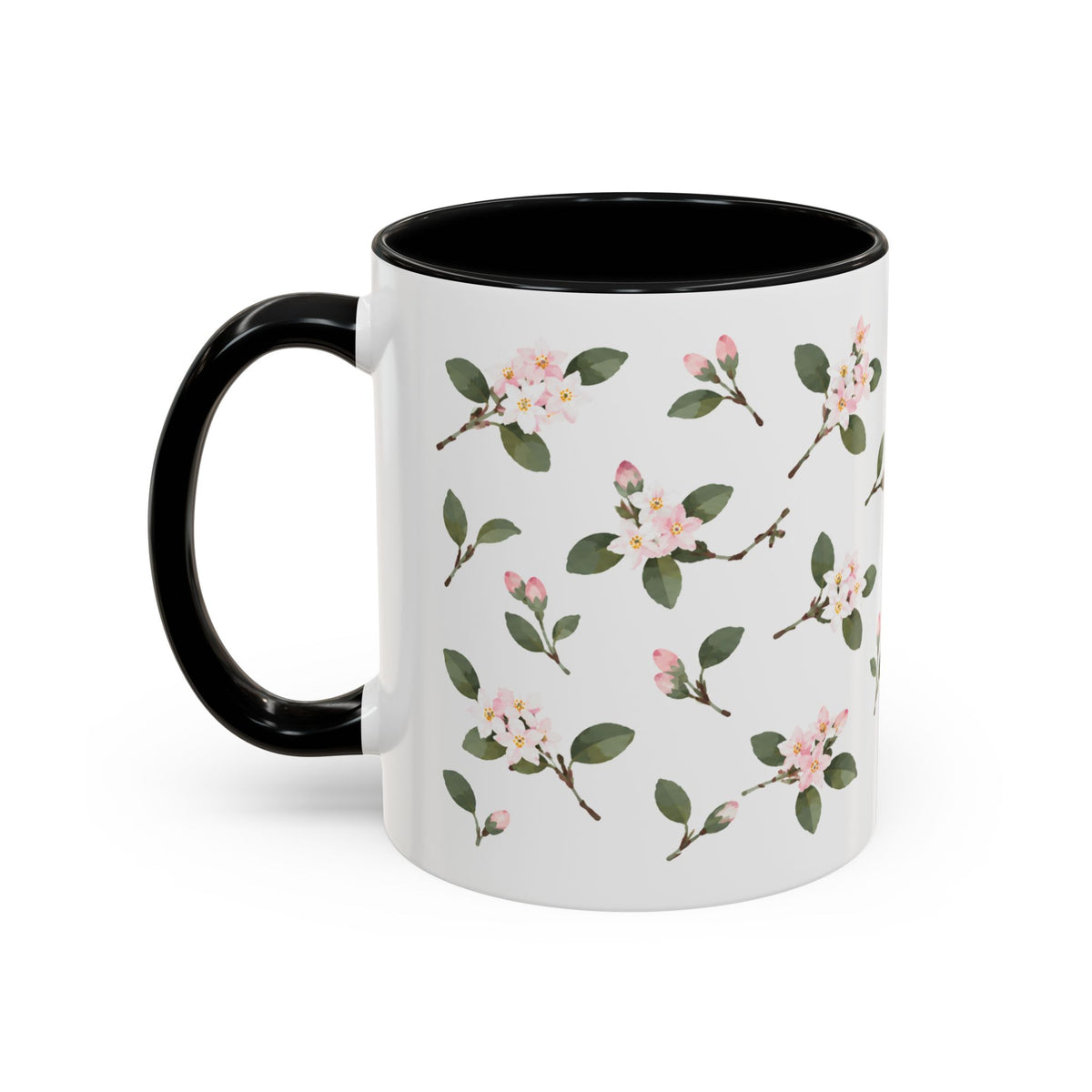 Massachusetts Mayflower Mug, State Flower Floral Coffee Cup, 11oz Botanical Gift