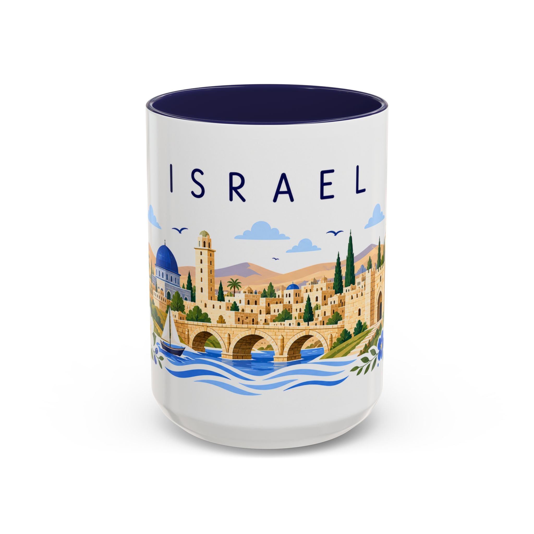 Israel Coffee Mug | Travel Souvenir Accent Mug | Place Gift Ceramic Cup 11oz 15oz