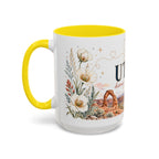 Utah Home State Mug | Moving Away Gift | Long Distance Friendship Coffee Cup | 11oz 15oz Accent Mug