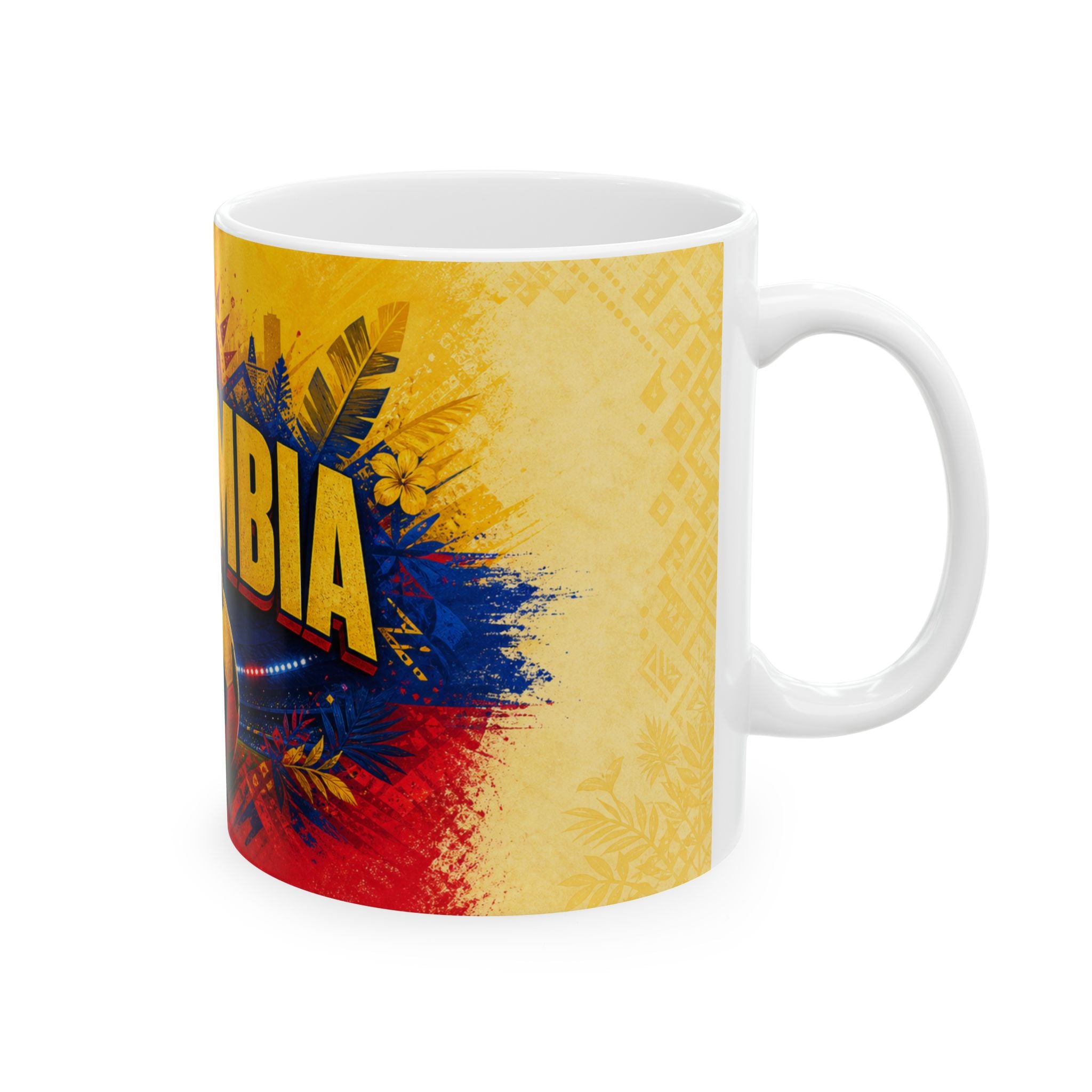 Colombia Soccer Spirit Coffee Mug | Soccer Fan Gift | Ceramic 11oz 15oz Match Day Cup