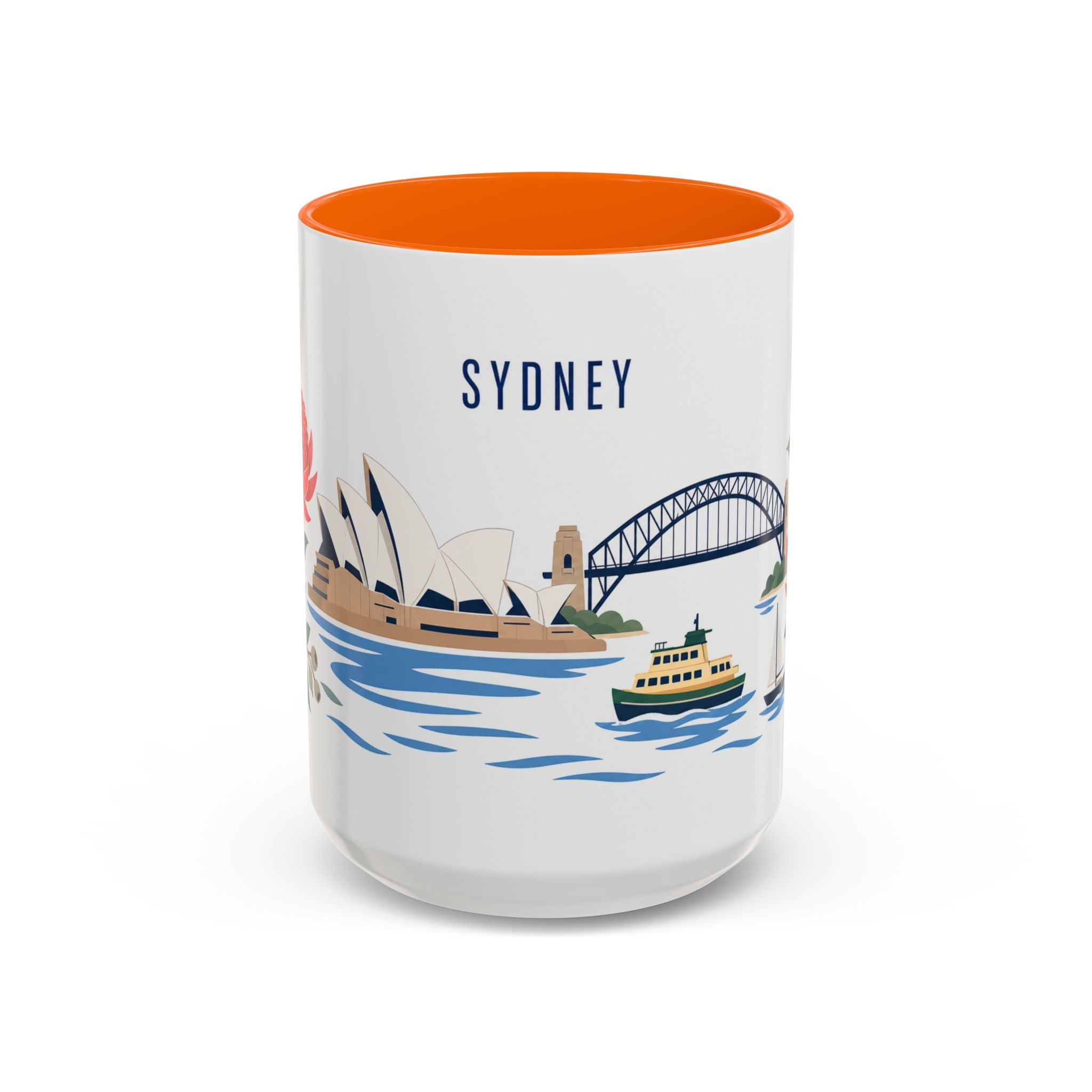 Sydney Coffee Mug | Australia Travel Souvenir | Porcelain Decal City Gift | 11oz 15oz Accent Mug