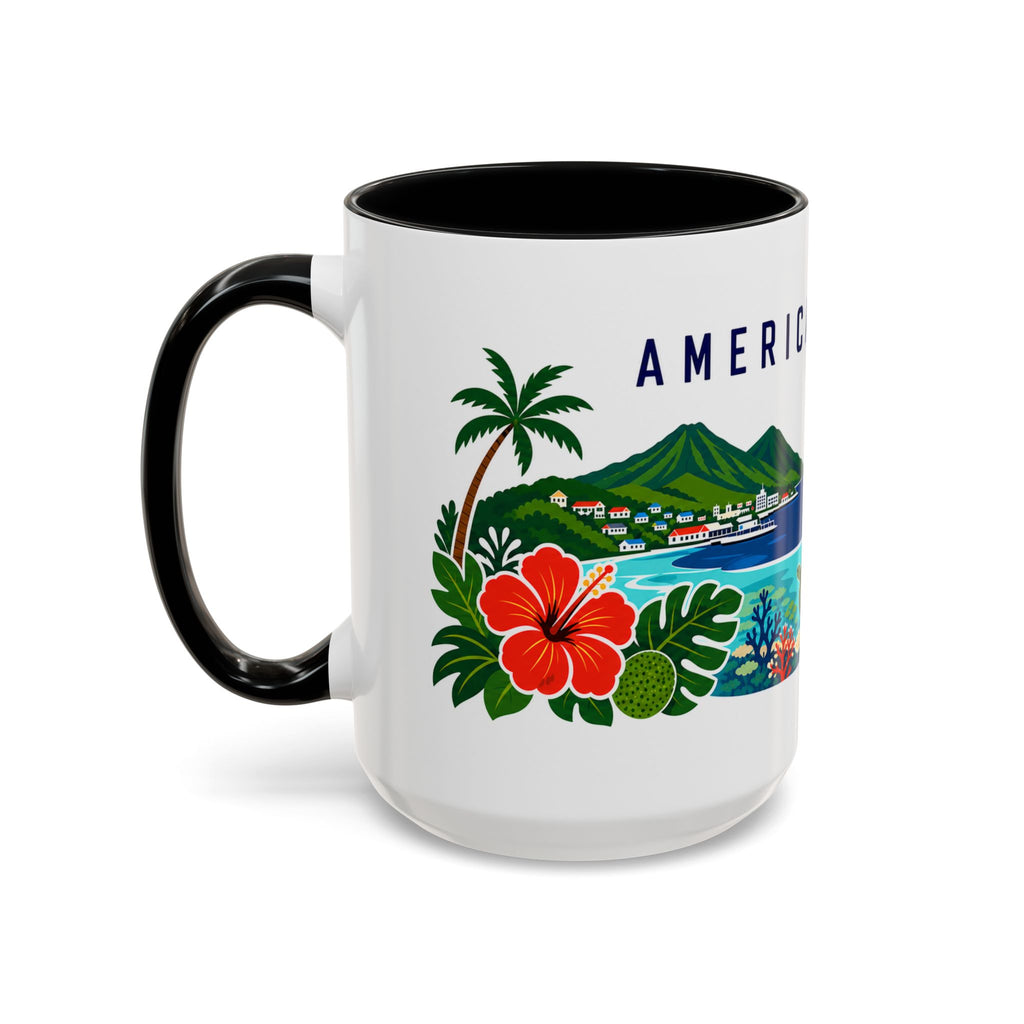 American Samoa Coffee Mug | Travel Souvenir Accent Mug | Country Gift Ceramic Cup 11oz 15oz