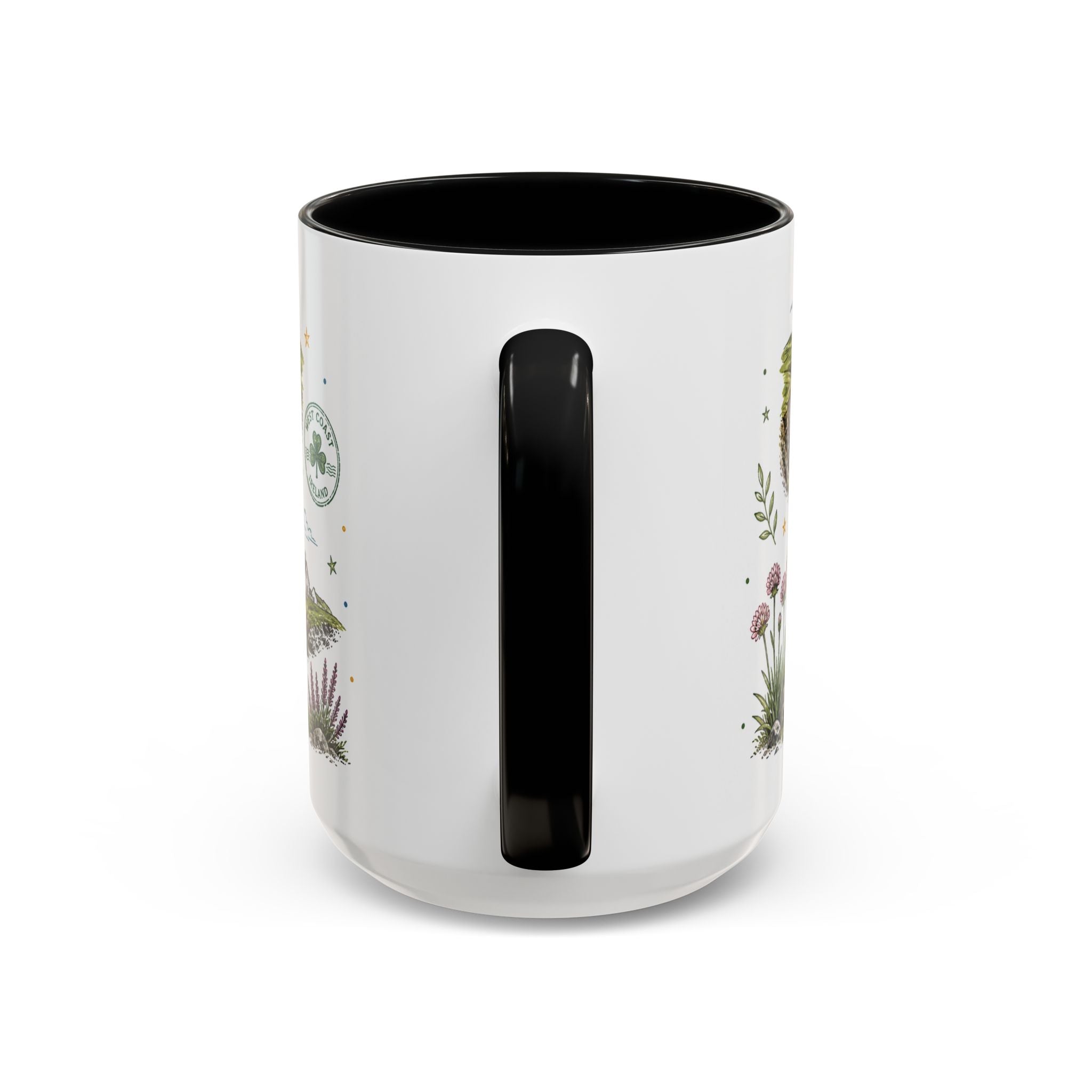 Irish West Coast Coffee Mug | Travel Destination Souvenir Gift | Accent Color Ceramic 11oz 15oz