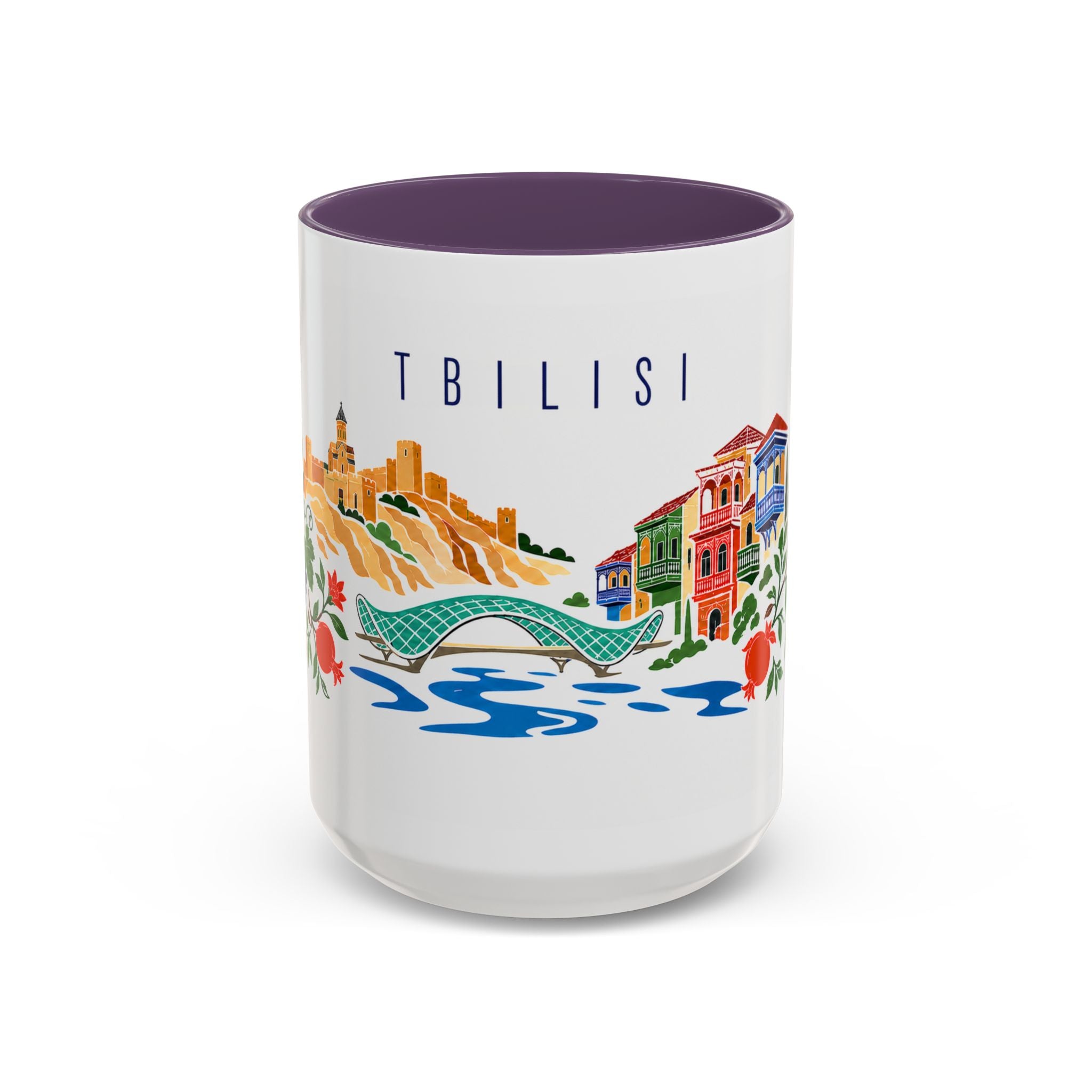 Tbilisi Coffee Mug | Georgia Travel Souvenir | Porcelain Decal City Gift | 11oz 15oz Accent Mug