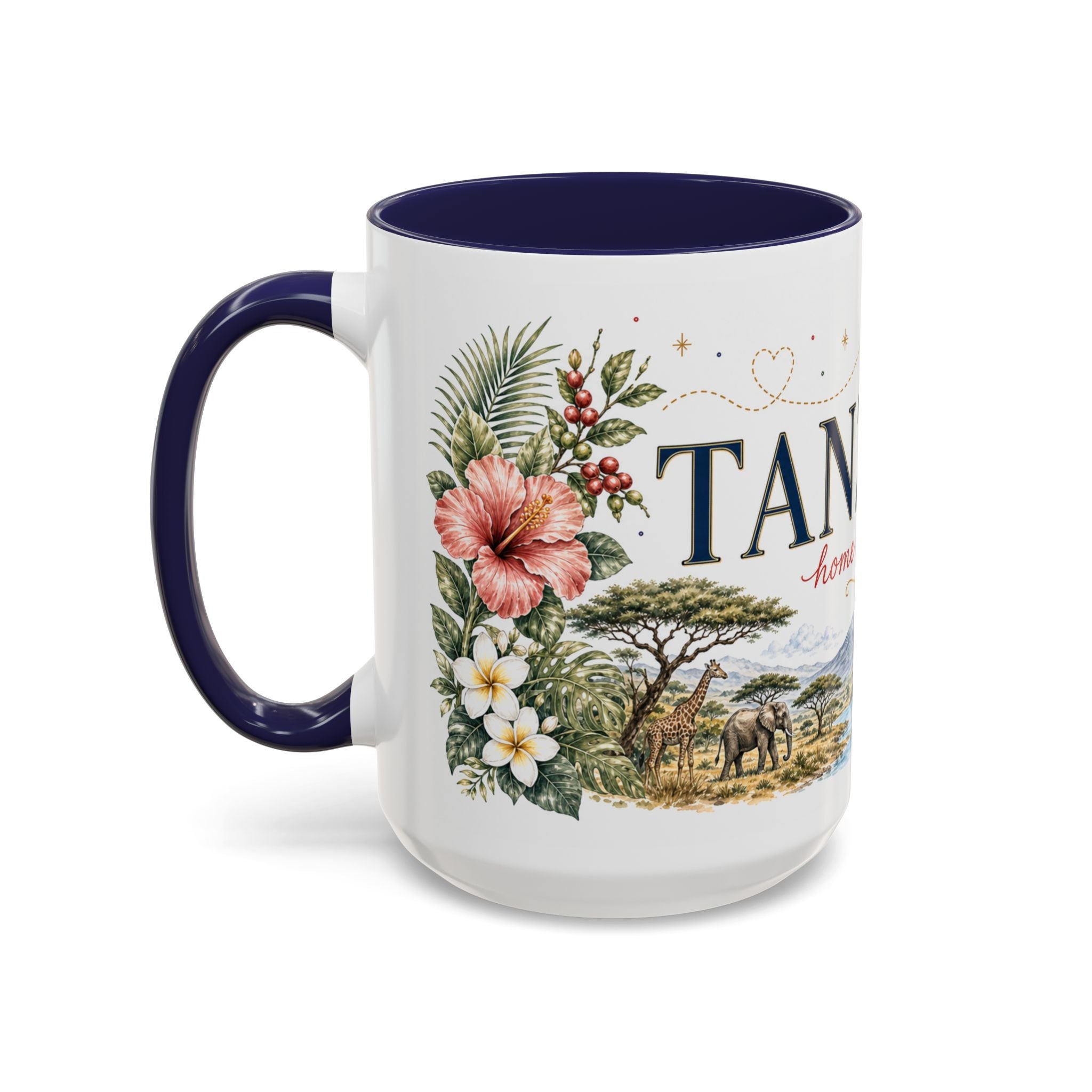 Tanzania Home Country Mug | Moving Away Gift | Long Distance Friendship | 11 oz 15 oz Accent Mug