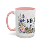 Rhode Island State Map Mug | Botanical Seaside Accent Cup (11oz or 15oz)