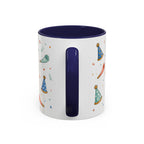 New Year Party Mug | Balloon Popper Watercolor Celebration Gift | Accent Cup 11oz 15oz