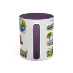 Bordeaux Illustrated Travel Mug | City Souvenir Accent Coffee Mug | 11oz 15oz Ceramic Cup
