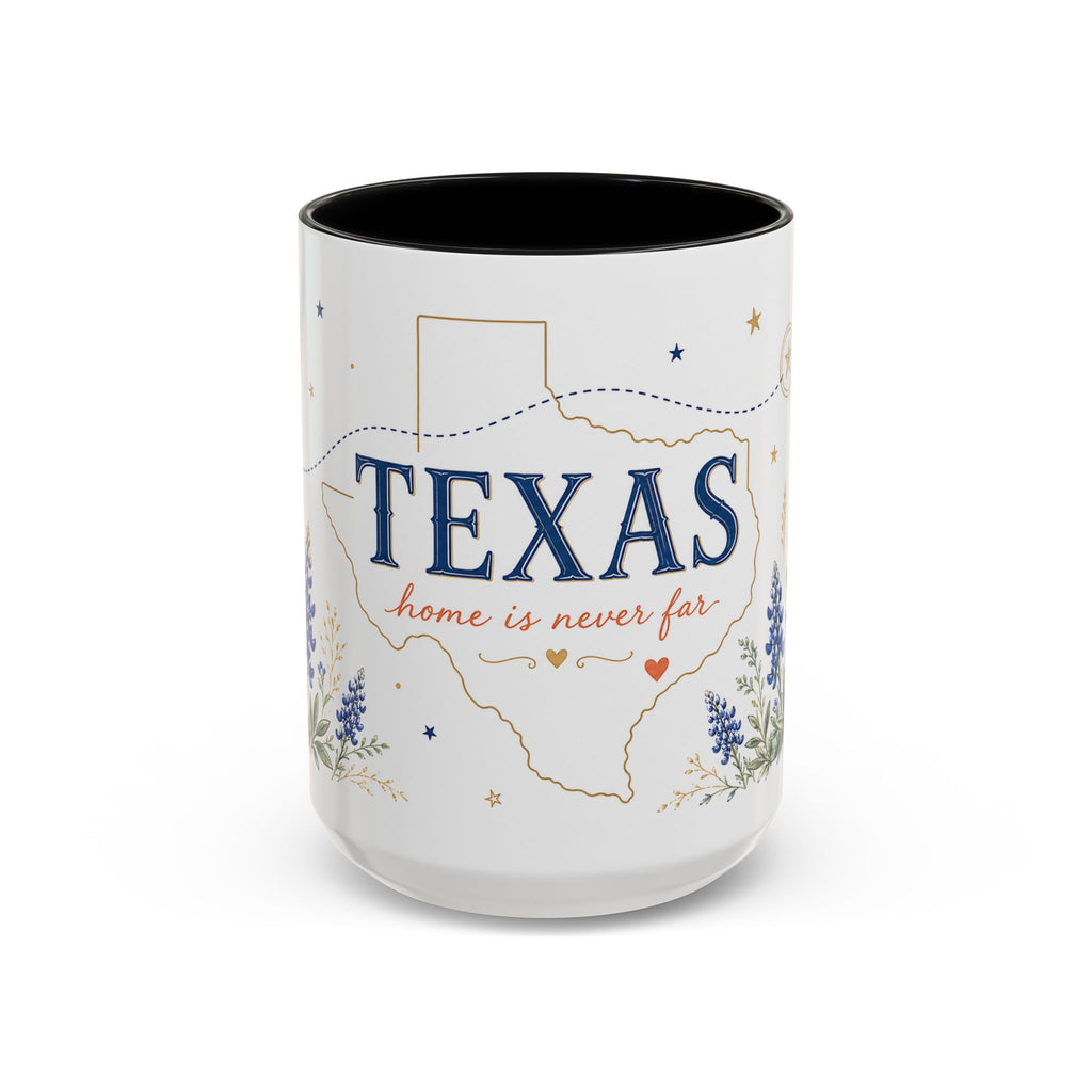 Texas State Map Mug | Bluebonnet Botanical Design, Home Reminder Coffee Cup