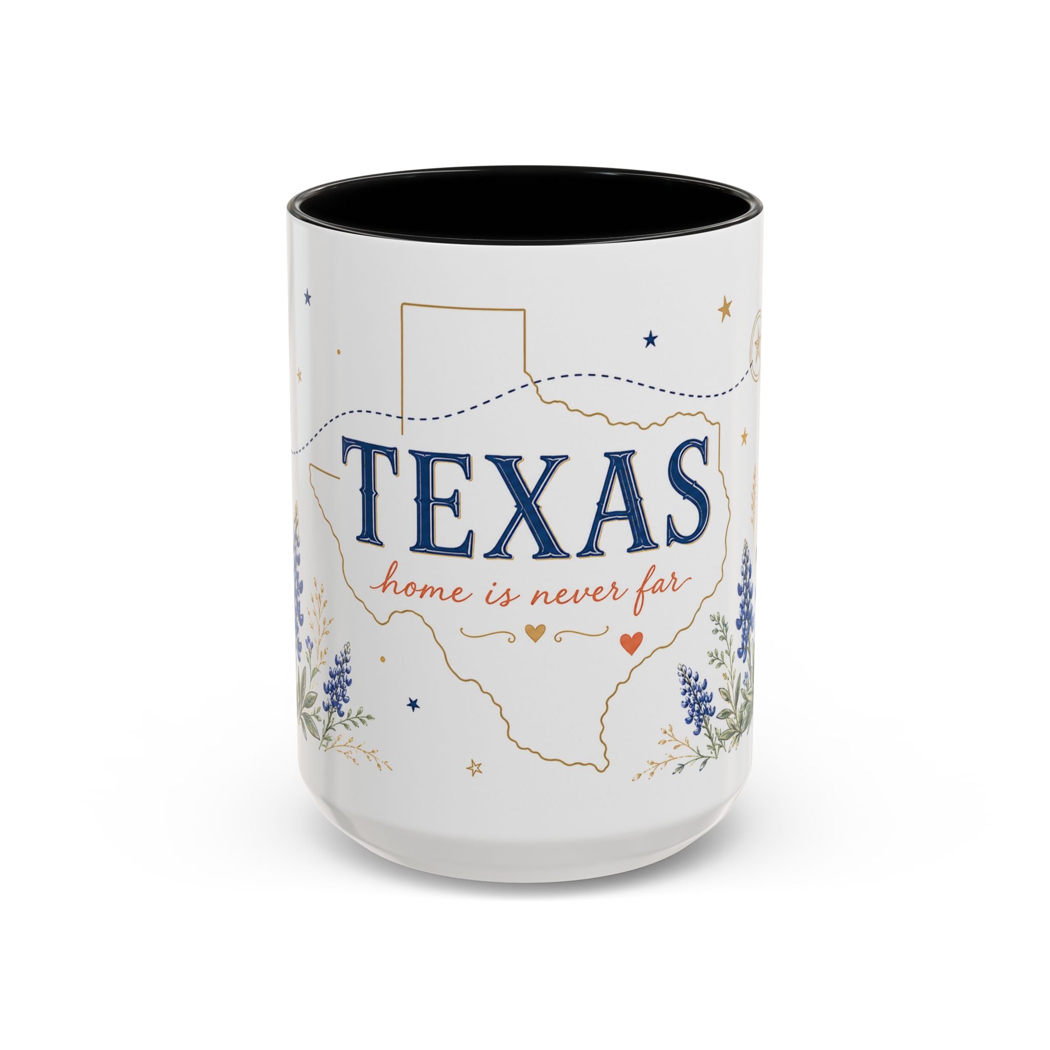 Texas State Map Mug | Bluebonnet Botanical Design, Home Reminder Coffee Cup
