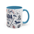 O Canada True North Coffee Mug | Canadian Pride Gift | Accent Color Ceramic 11oz 15oz