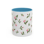 Minnesota Pink and White Lady Slipper Mug, State Flower Floral Coffee Cup, 11oz Botanical Gift