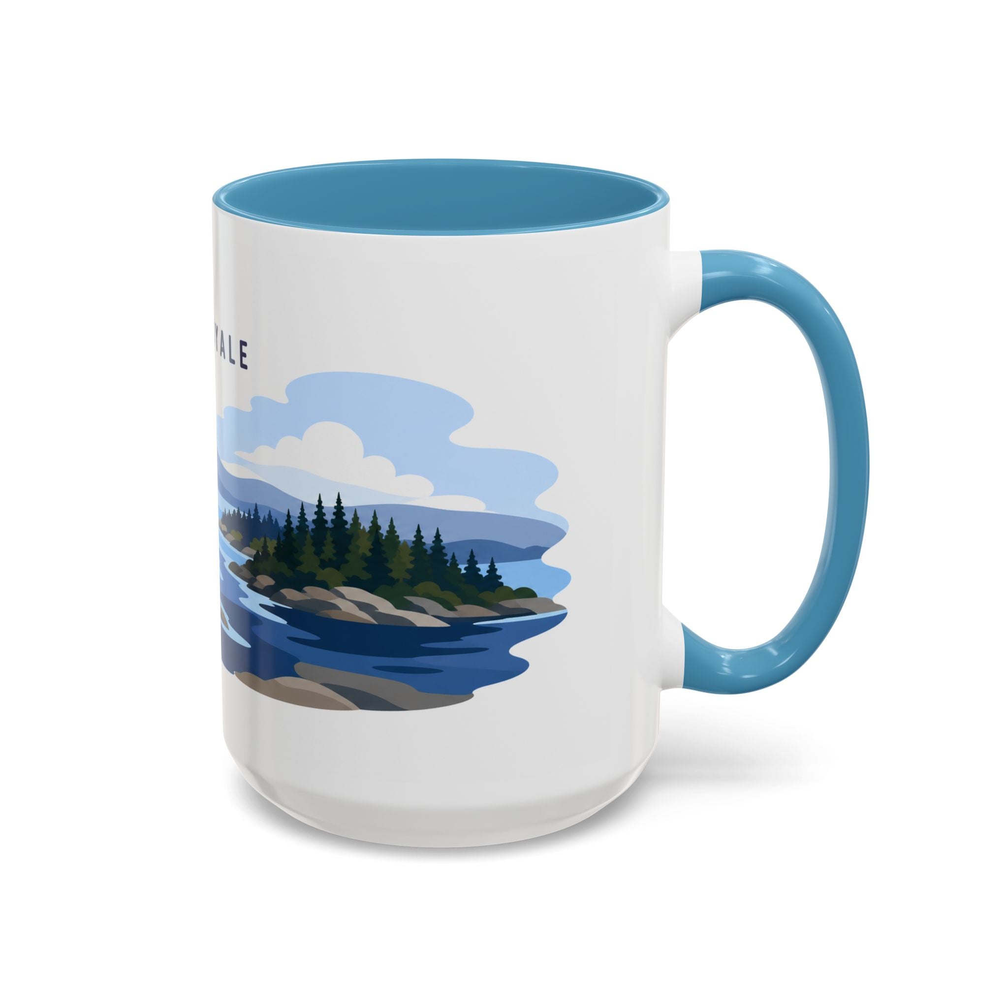 Isle Royale National Park Coffee Mug | Solid Color Block Park Souvenir | 11oz 15oz Accent Mug