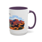 Canyonlands National Park Coffee Mug | Solid Color Block Park Souvenir | 11oz 15oz Accent Mug