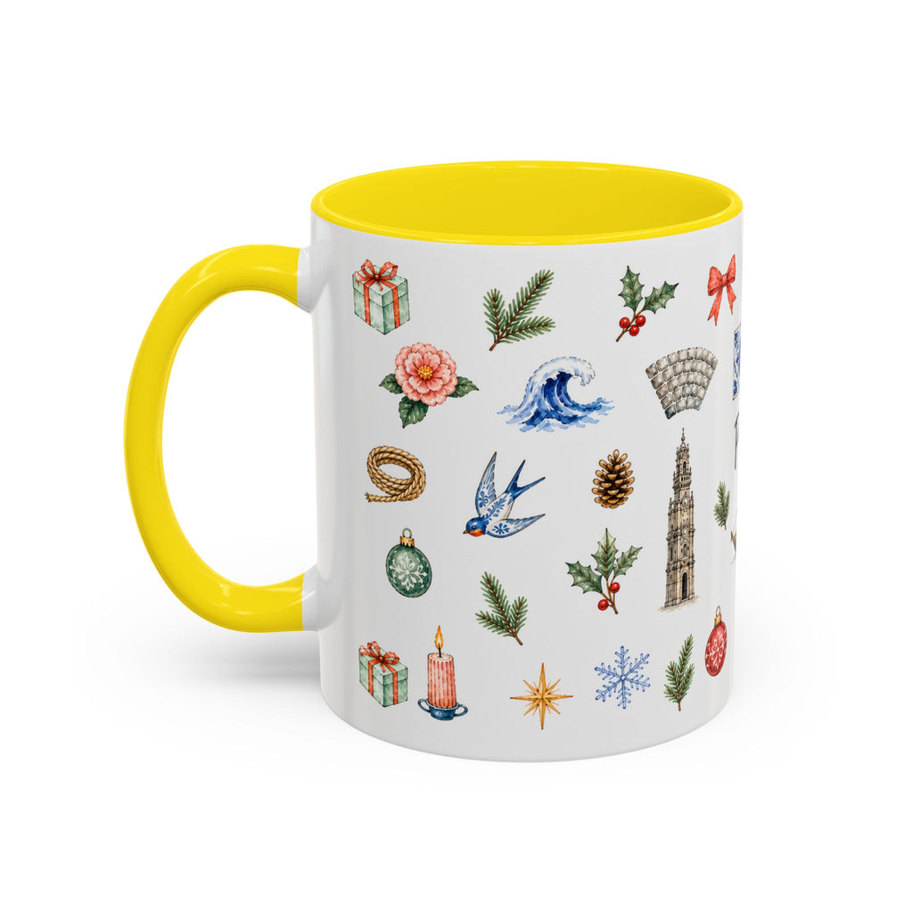Porto Christmas Mug | Watercolor City Souvenir, Travel Gift (11oz/15oz)
