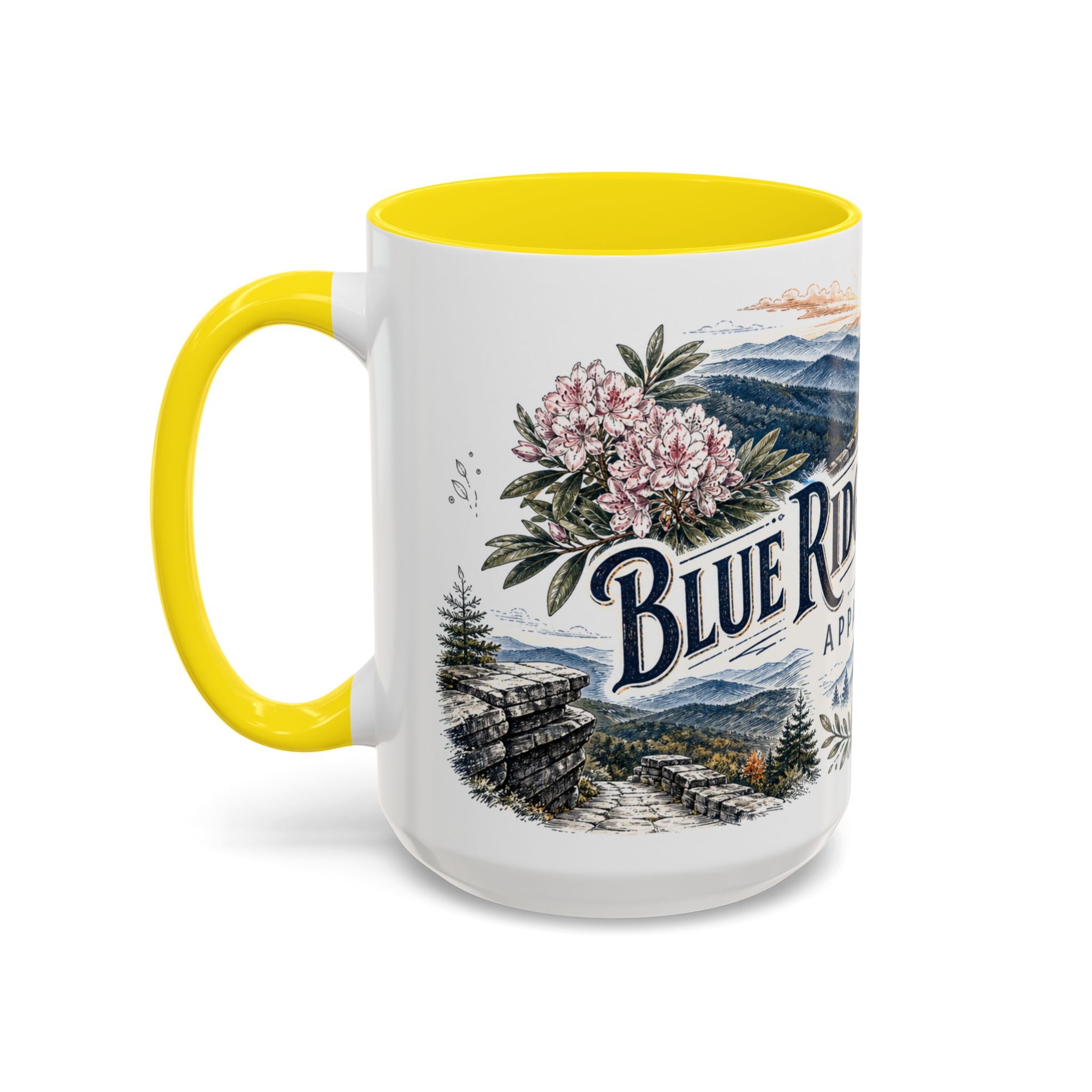 Blue Ridge Parkway Mug, Appalachia Travel Souvenir, Bucket List Gift, Accent Ceramic Coffee Mug 11oz 15oz