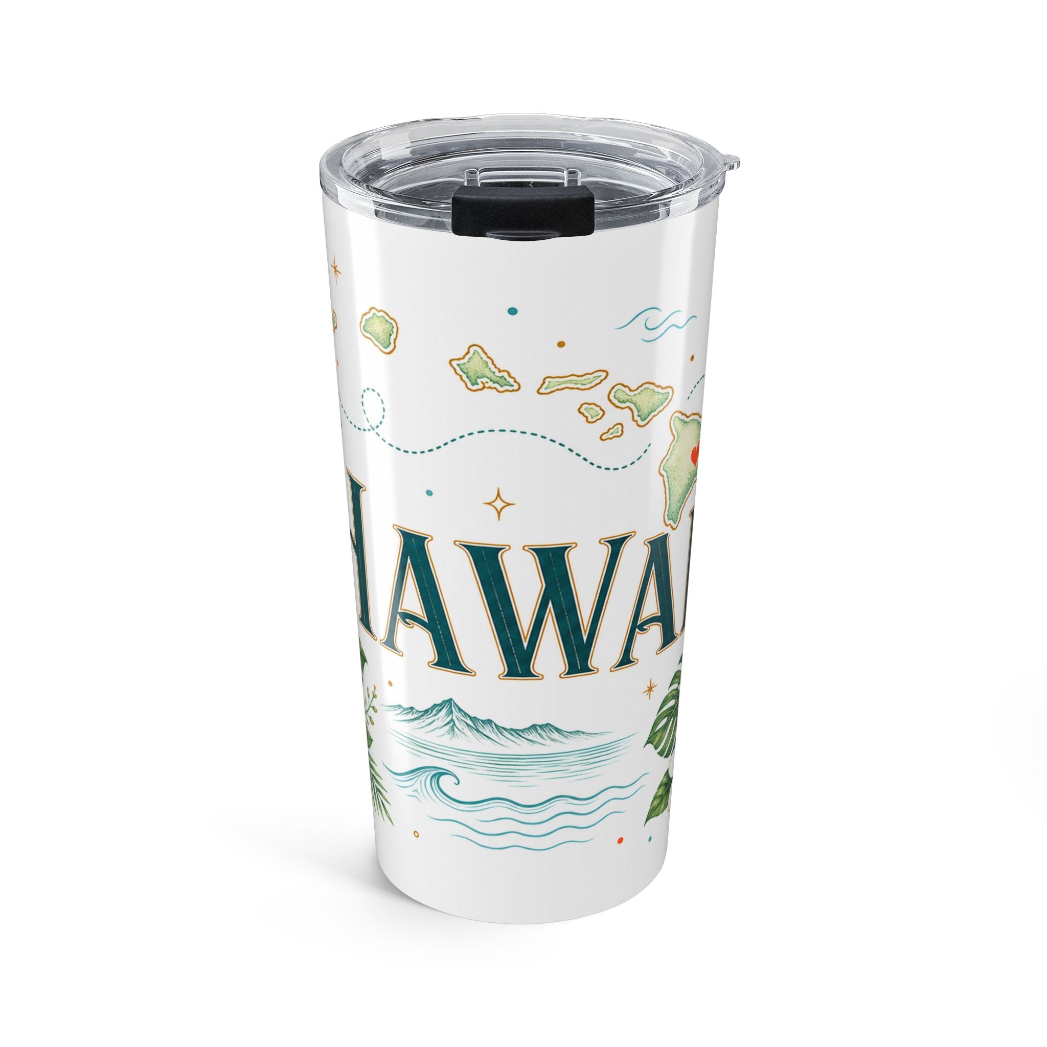 Hawaii State Flower 20oz Tumbler | Hawaii Botanical Gift | Insulated Stainless Steel Travel Cup
