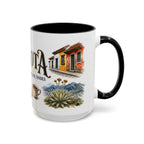 Bogota Coffee Mug | Colombia Travel Souvenir | Vintage Illustrated City Gift | 11 oz 15 oz Accent Mug