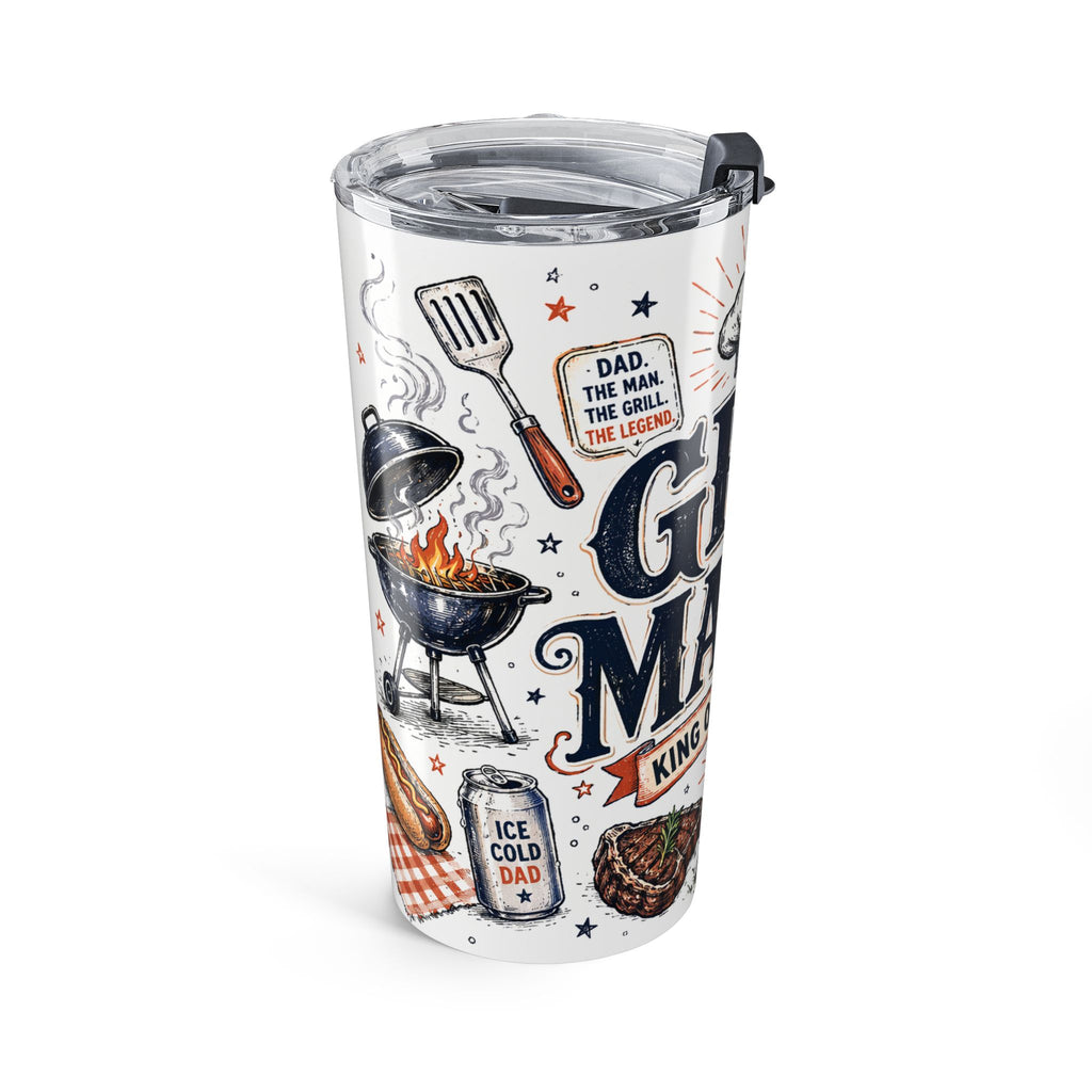 Grill Master 20oz Tumbler | Father's Day Gift for Dad | Insulated Stainless Steel Travel Cup
