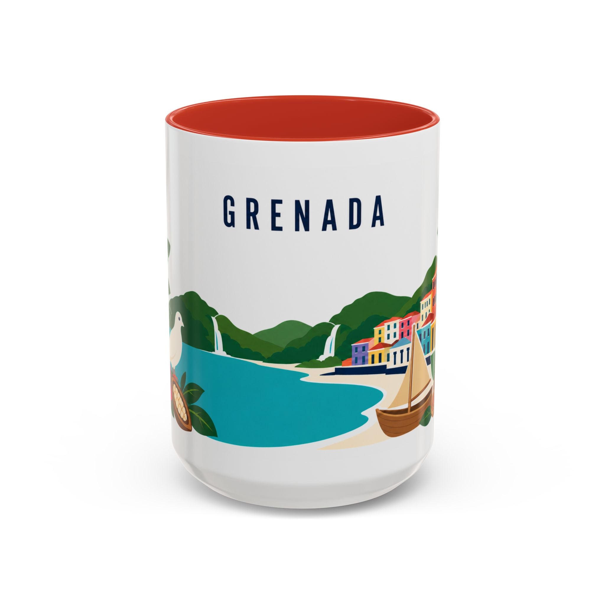 Grenada Coffee Mug | Travel Souvenir Accent Mug | Country Gift Ceramic Cup 11oz 15oz