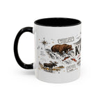 Katmai National Park Coffee Mug | Alaska Bear Watching Wildlife Gift | Accent Color Ceramic 11oz 15oz