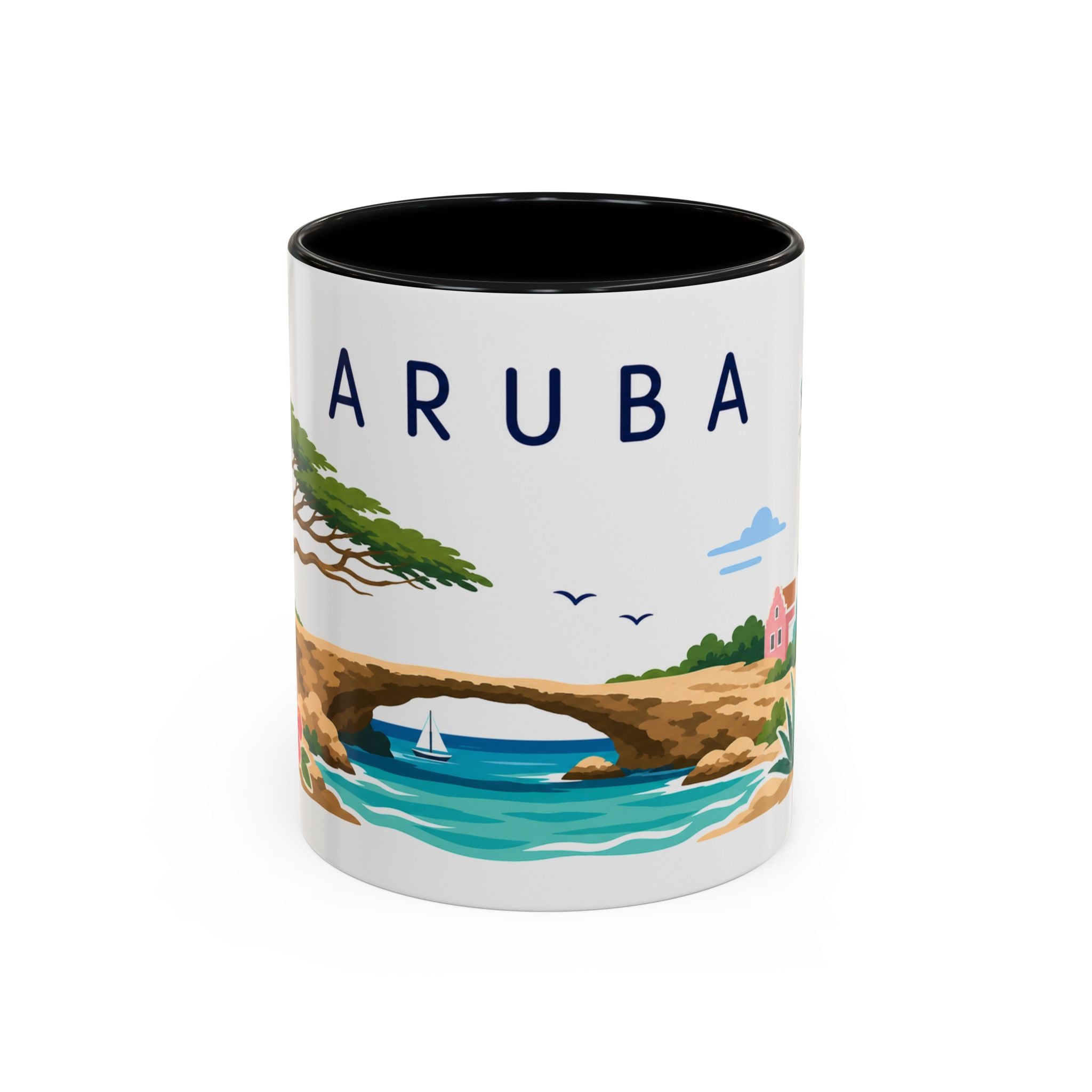 Aruba Coffee Mug | Travel Souvenir Accent Mug | Country Gift Ceramic Cup 11oz 15oz