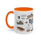 Berlin Coffee Mug | Germany Souvenir Travel Gift | Accent Color Ceramic 11oz 15oz
