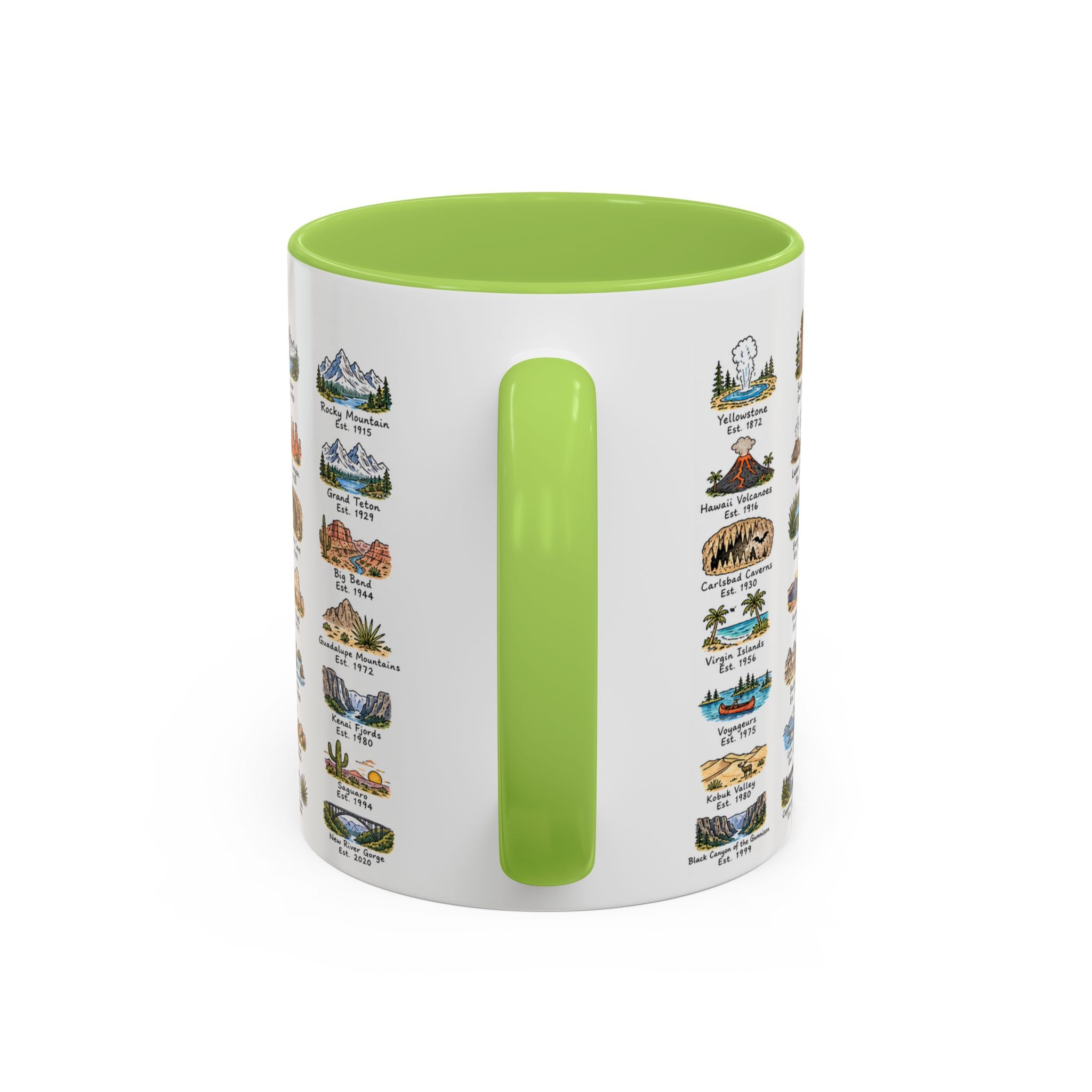 63 National Parks Mug | U.S. Parks Coffee Cup | Park Bucket List Gift | Road Trip Hiking Camping Souvenir
