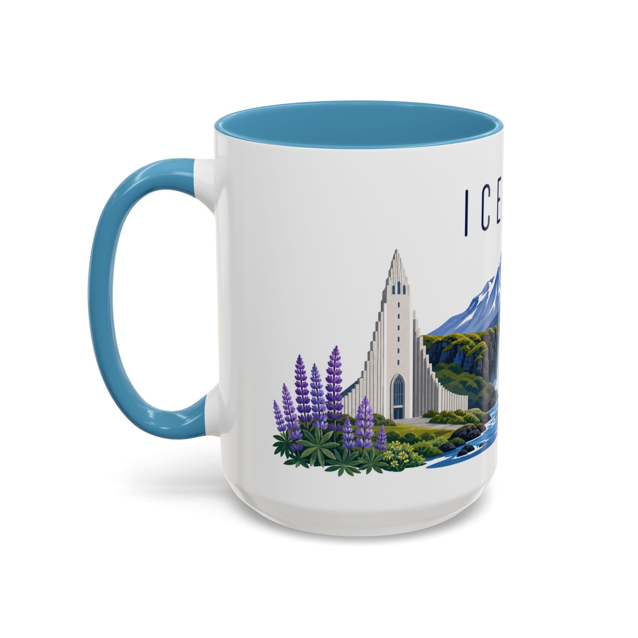 Iceland Coffee Mug | Travel Souvenir Accent Mug | Country Gift Ceramic Cup 11oz 15oz