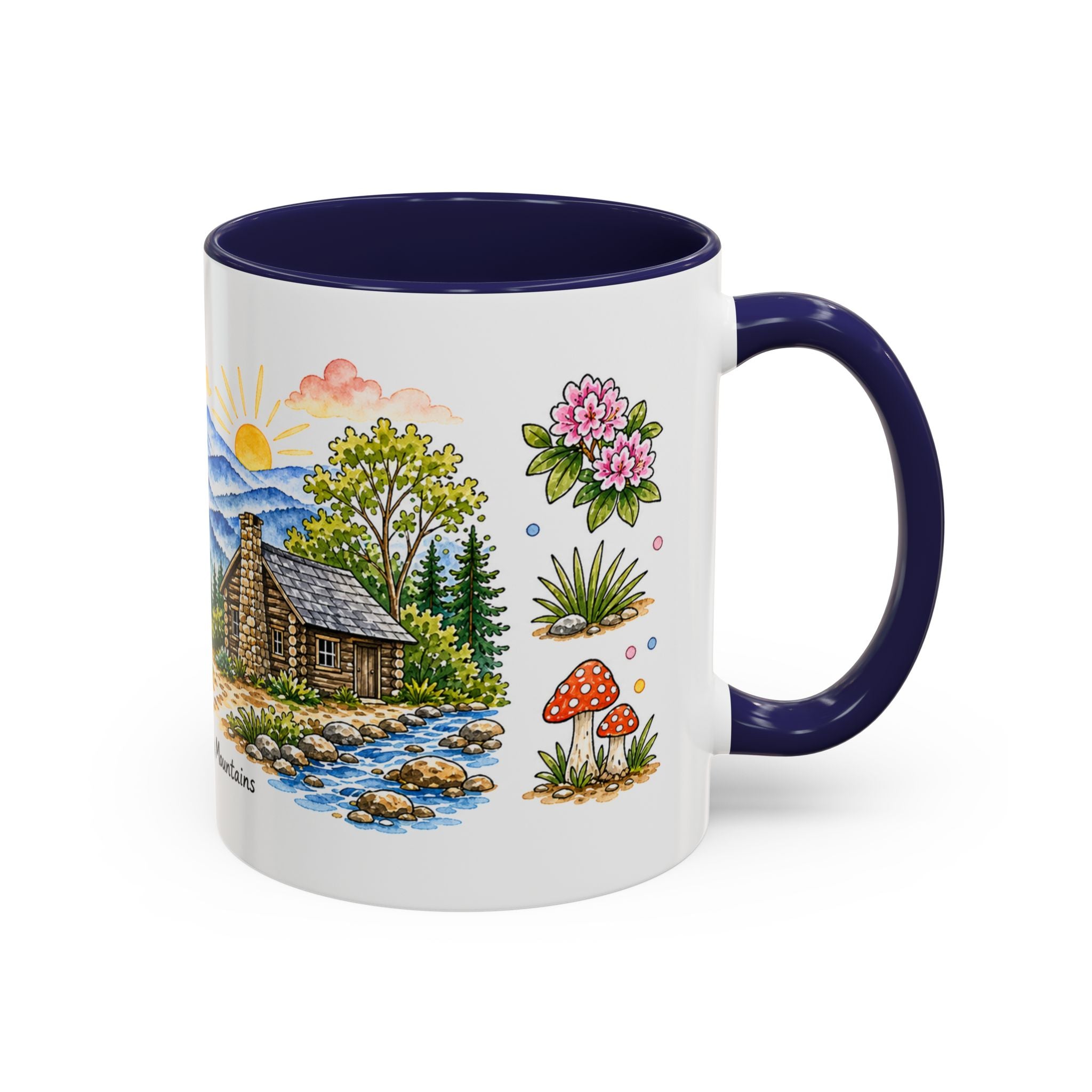 Great Smoky Mountains National Park Mug | US Travel Souvenir Accent Coffee Mug | 11oz 15oz Ceramic Cup