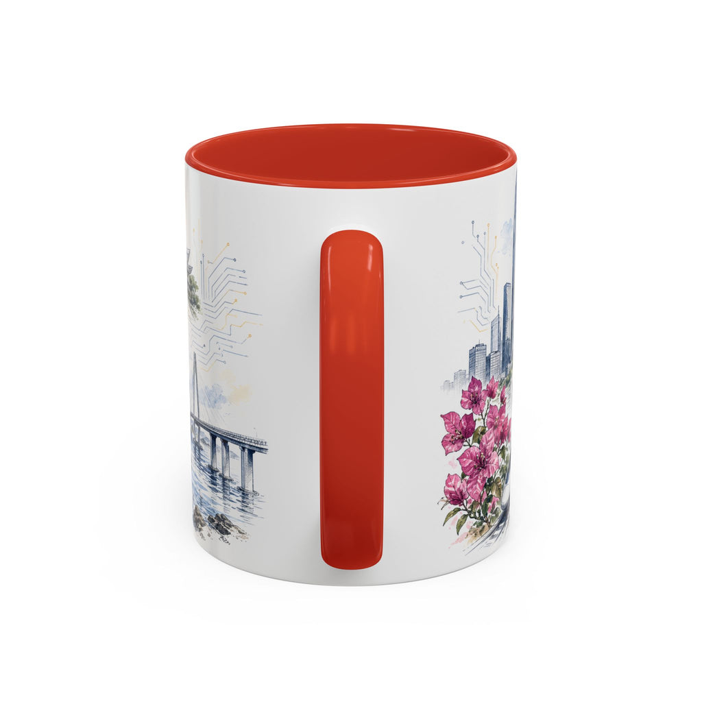 Shenzhen Coffee Mug | China Travel Souvenir | Vintage Illustrated City Gift | 11 oz 15 oz Accent Mug