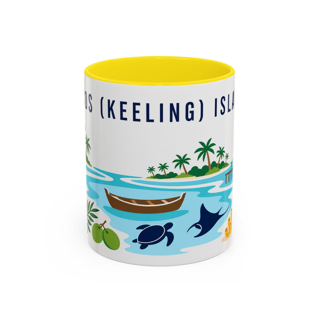 Cocos (Keeling) Islands Coffee Mug | Travel Souvenir Accent Mug | Country Gift Ceramic Cup 11oz 15oz