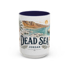 Dead Sea Mug, Jordan Travel Souvenir, Bucket List Gift, Accent Ceramic Coffee Mug 11oz 15oz