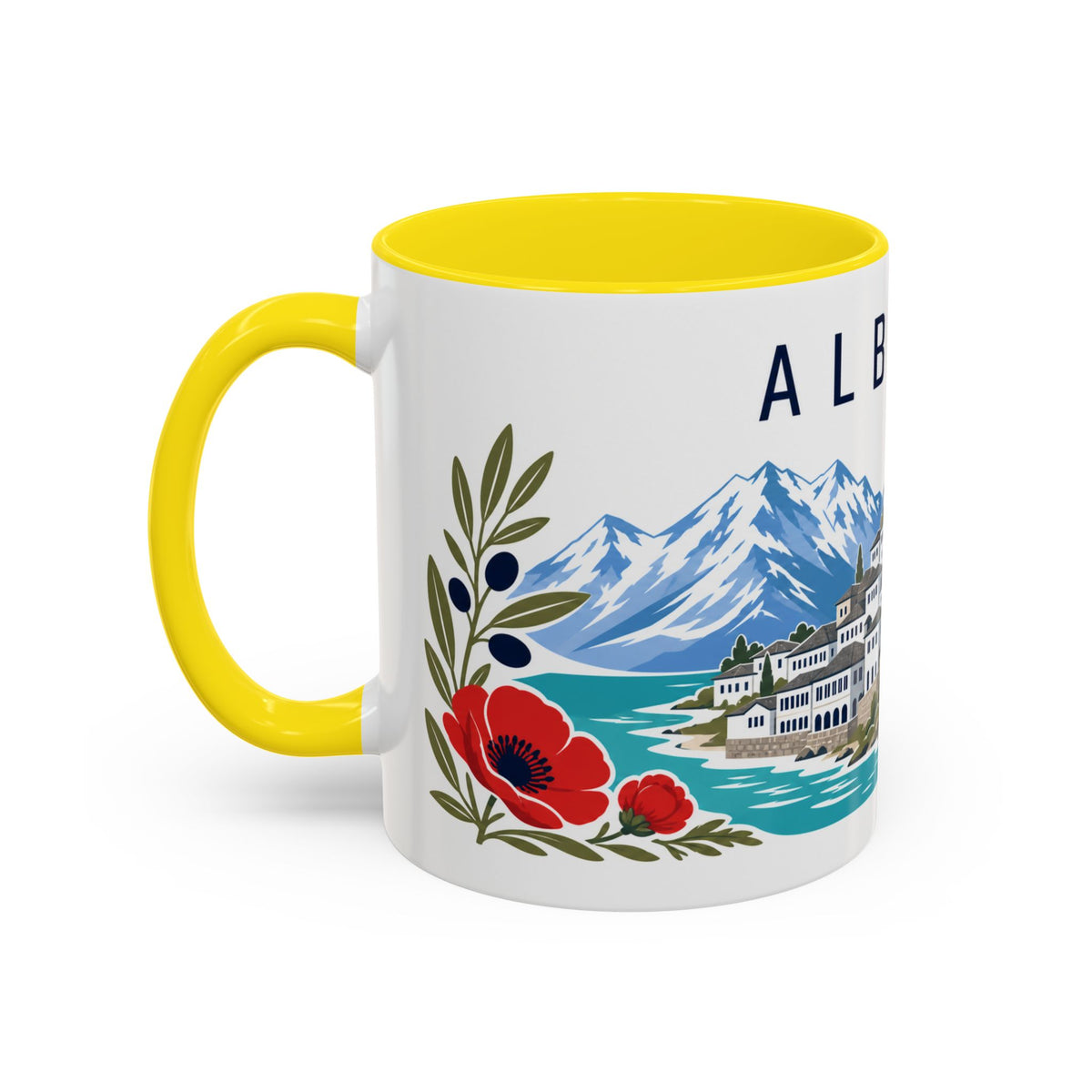 Albania Coffee Mug | Travel Souvenir Accent Mug | Country Gift Ceramic Cup 11oz 15oz