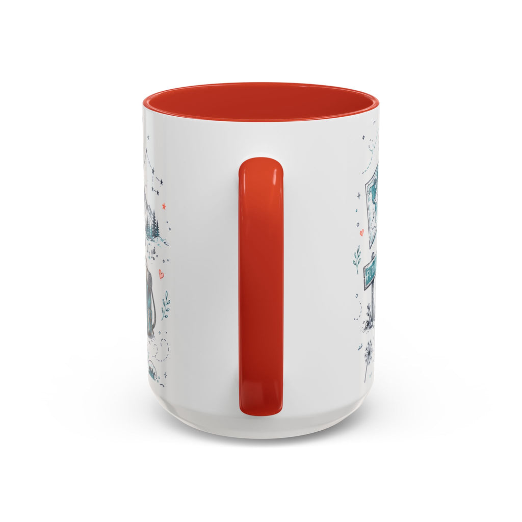 Adventure Awaits Coffee Mug | Class of 2026 Graduation Gift | Accent Color Ceramic 11oz 15oz
