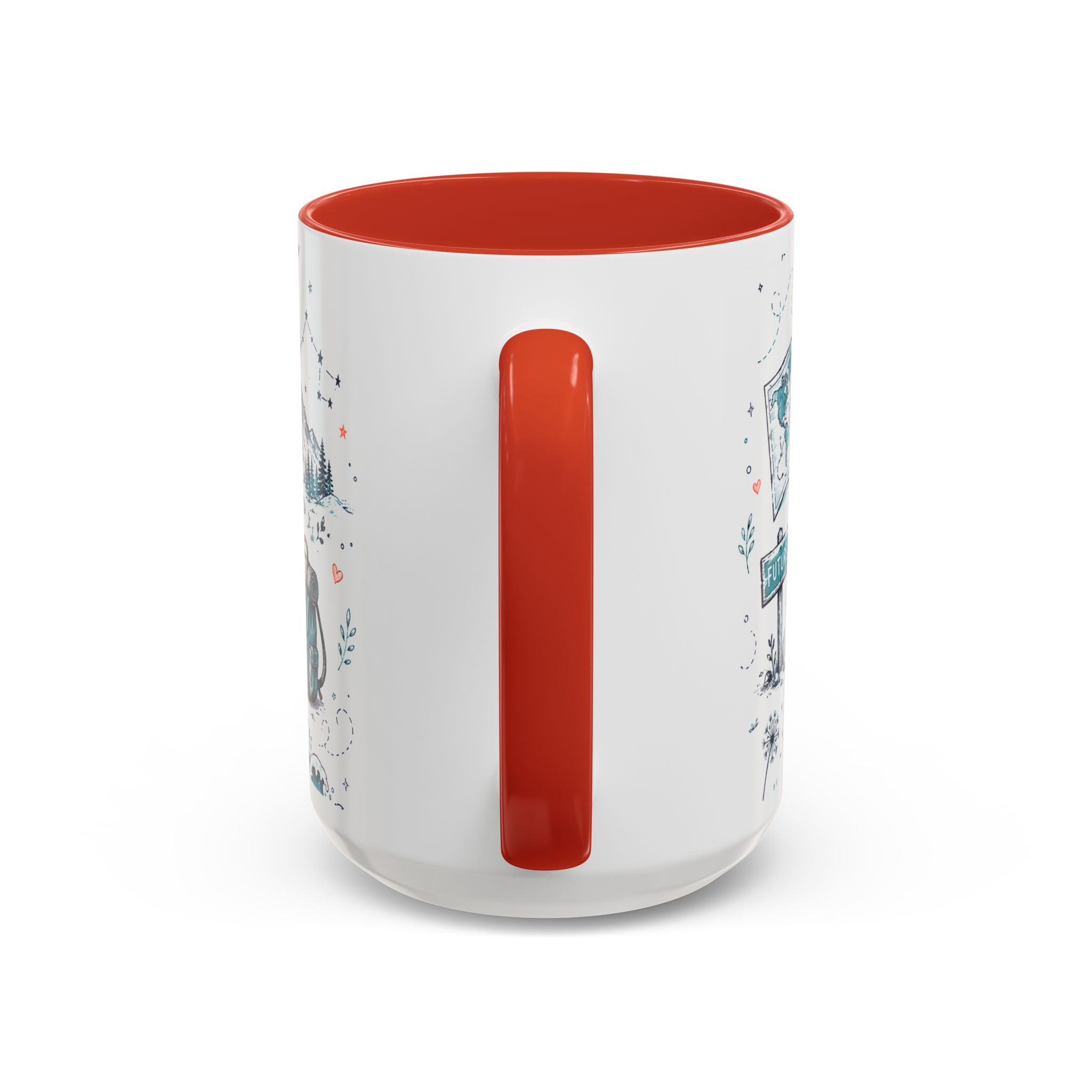 Adventure Awaits Coffee Mug | Class of 2026 Graduation Gift | Accent Color Ceramic 11oz 15oz