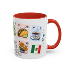 Mexico City Coffee Mug | Postage Stamp Collage Mug | Travel Souvenir Accent Cup 11oz 15oz