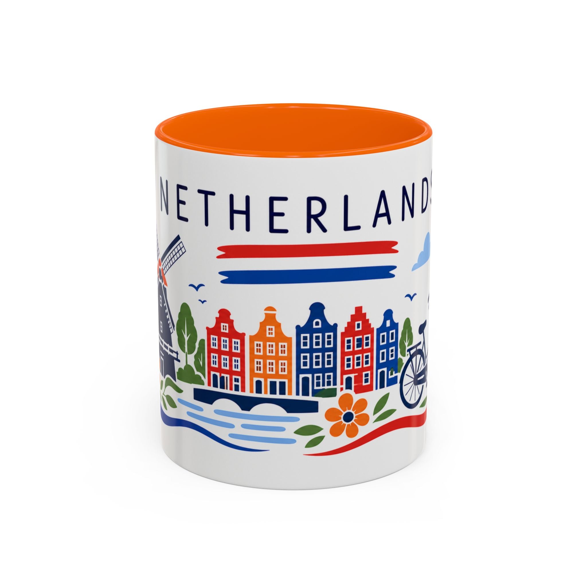 Netherlands Coffee Mug | Travel Souvenir Accent Mug | Country Gift Ceramic Cup 11oz 15oz